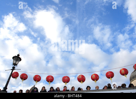 Les célébrations du nouvel an chinois de Trafalgar Square à Londres UK 2010 Banque D'Images