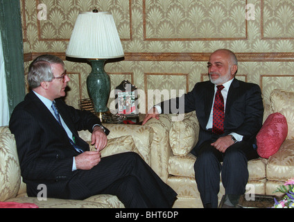 JOHN MAJOR ET PREMIER MINISTRE DU ROI HUSSEIN ET LE ROI 23 Mars 1995 Banque D'Images