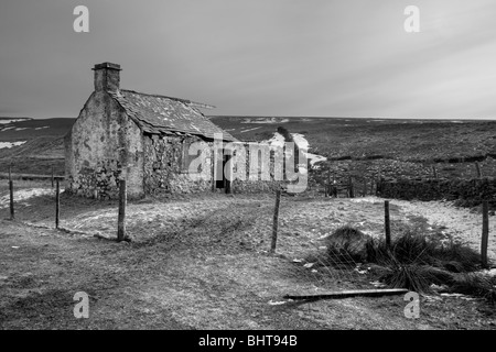 Le bâtiment en ruine 'Gayle Beck Lodge', dans le Yorkshire Dales National Park, North Yorkshire, Angleterre Banque D'Images