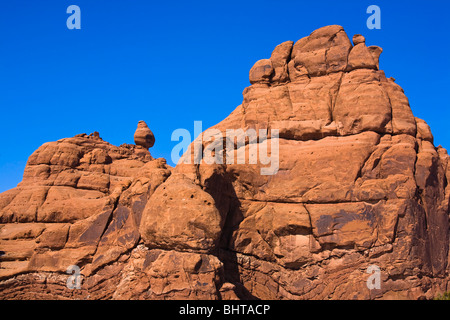 Jardin d'Eden red rock formations à Arches National Park, Utah. Banque D'Images