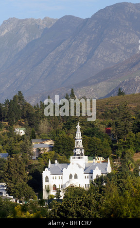 La réforme de l'Église néerlandaise à Swellendam western cape Afrique du Sud dominé par les monts Langeberg Banque D'Images