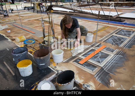 Scénographie, de définir et de construction pour décors de Banque D'Images
