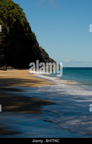 Côte de Na Pali, Kauai, Hawaii, Hanakapi'ai Plage, Kalalau Trail Banque D'Images