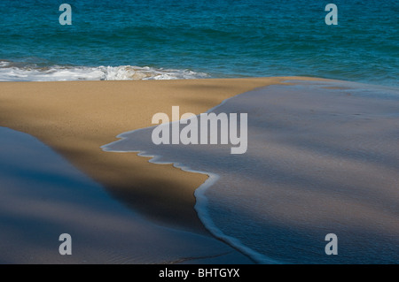 Côte de Na Pali, Kauai, Hawaii, Hanakapi'ai Plage, Kalalau Trail Banque D'Images