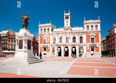 Plaza Mayor, Valladolid, Castille et Leon, Espagne Banque D'Images