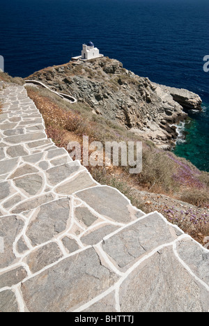 Chapelle de l'EPTA Martires, île de Sifnos, Grèce Banque D'Images