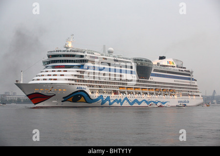 Le paquebot de ligne Aida Diva, Kiel, Allemagne Banque D'Images