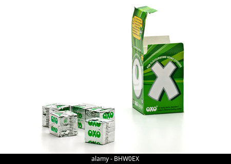 OXO légumes cubes et fort Banque D'Images