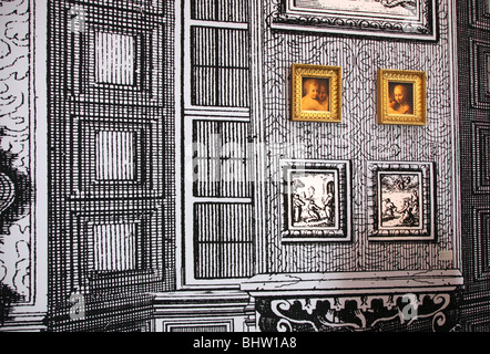 Intérieur du palais Schloss Belvedere Vienne Autriche