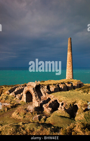 Botallack ruines ; ; ; Cornwall côte Banque D'Images