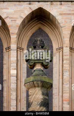 Caractéristique de l'architecture, la cathédrale de Durham, Angleterre Banque D'Images