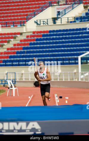 Du triple saut aux Jeux de la Francophonie 2009 à Beyrouth, Liban Banque D'Images