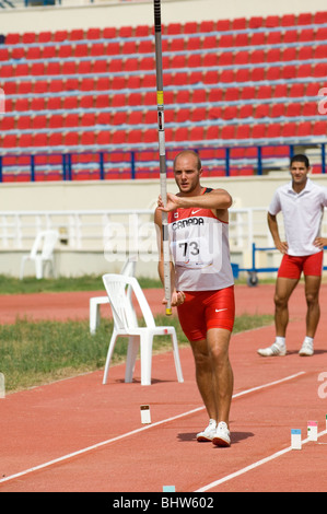 Du triple saut aux Jeux de la Francophonie 2009 à Beyrouth, Liban Banque D'Images