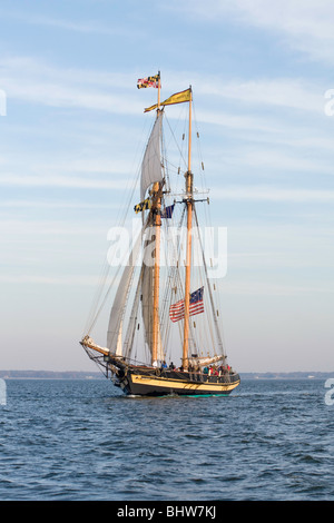 Le PRIDE OF BALTIMORE II la voile sur la Choptank Banque D'Images