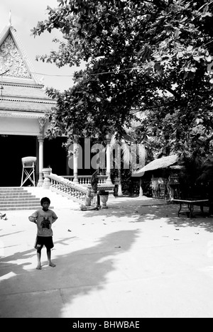 Les vieux bâtiments dans le parc au Wat Phnom , phnom penh , Cambodge , Asie du sud est Banque D'Images