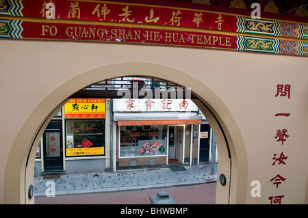 Il Hua tempel Chinatown Chinois Zeedijk Amsterdam Banque D'Images