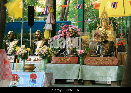 Les statues de Bouddha, Bangkok, Thaïlande. Banque D'Images