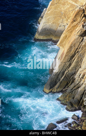 Les falaises rocheuses de la Quebrada Acapulco un Etat de Guerrero au Mexique Banque D'Images