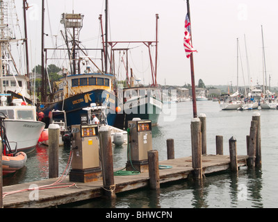 La zone portuaire de Menemsha à Martha's Vineyard, Massachusetts, USA Banque D'Images