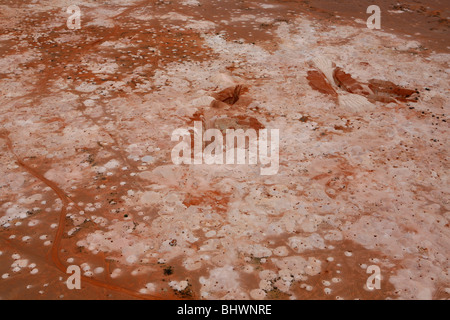 De l'antenne mines d'opale de Coober Pedy (Outback, South-Australia). Banque D'Images