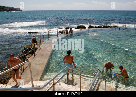 Bronte Beach, à quelques kilomètres à l'extérieur de Sydney, Australie. Banque D'Images