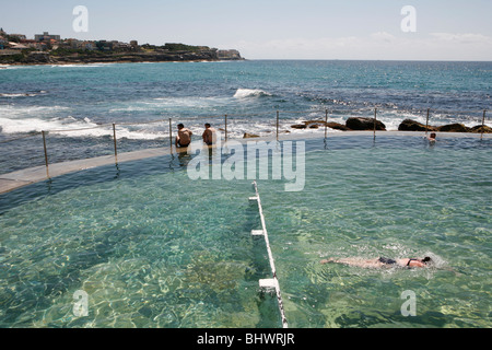 Bronte Beach, à quelques kilomètres à l'extérieur de Sydney, Australie. Banque D'Images