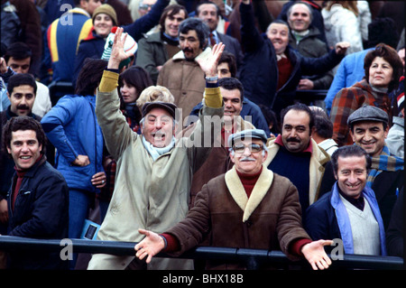 Groupe 1 de la Coupe du Monde 1978 France 1 Italie 2 fans italiens Mar Del Plata Banque D'Images