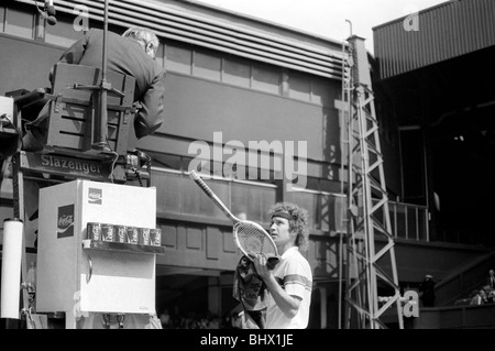 1er Jour : Wimbledon John McEnroe. Juin 1981 81-3535-002 Banque D'Images