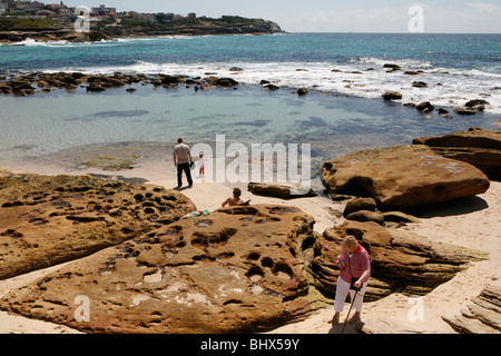 Bronte Beach, à quelques kilomètres à l'extérieur de Sydney, Australie. Banque D'Images