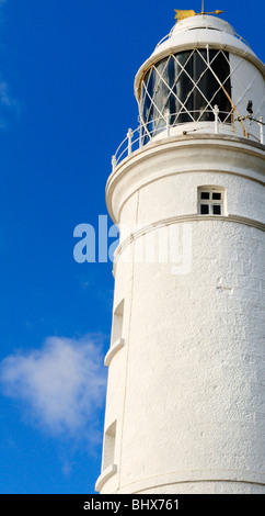 Phare de point de Nash, dans le sud du Pays de Galles Banque D'Images