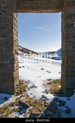 Les ruines de 'vieux' Smelt Mill, Swaledale, Yorkshire Dales National Park. Reste de l'industrie minière. Banque D'Images