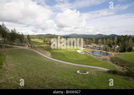 Golf dans les montagnes Banque D'Images