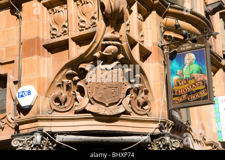 M. Thomas's Chop House Restaurant sur Cross Street Manchester Banque D'Images