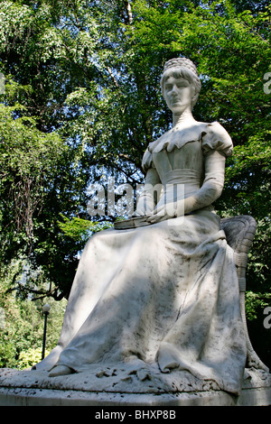Statue de l'Impératrice Elisabeth dans Meran Banque D'Images