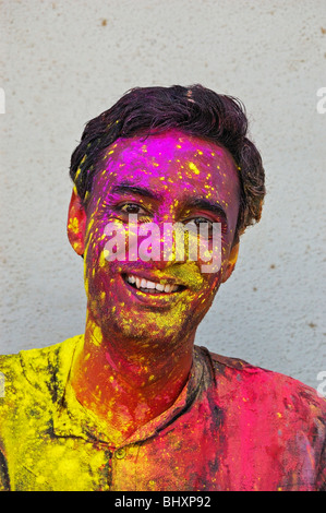 - Holi festival de couleurs Banque D'Images