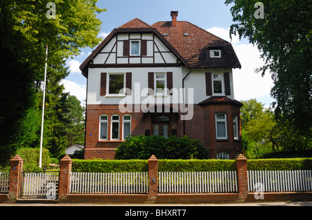 Maison historique dans le Von-Anckeln Street à Bergedorf, Hambourg, Allemagne, Europe Banque D'Images