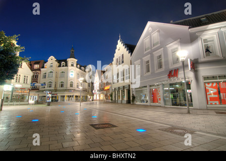 La rue commerçante Sachsentor à Bergedorf, Hambourg, Europe Banque D'Images