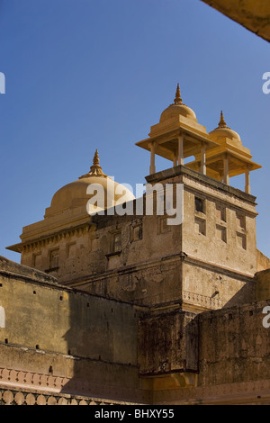 Fort Amber, l'Inde du Nord, Inde, Asie Banque D'Images