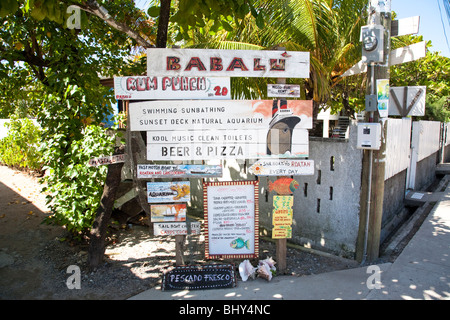 Utila, Bay Islands, Honduras Banque D'Images