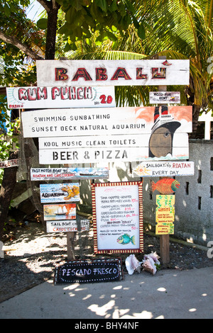 Utila, Bay Islands, Honduras Banque D'Images