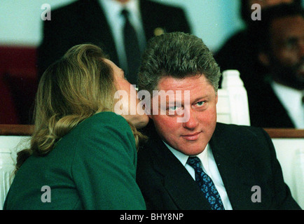 HILLARY CLINTON BILL CLINTON 1992 Banque D'Images