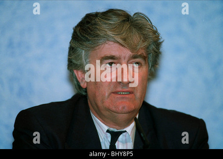 RADOVAN KARADZIC leader serbe bosniaque 28 Août 1992 Banque D'Images