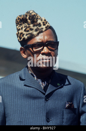 Le Président Mobutu Sese Seko du Zaïre 01 Juin 1981 Banque D'Images