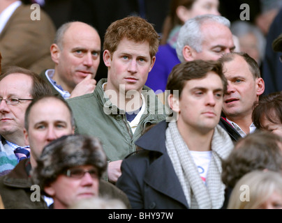 Le PRINCE HARRY ANGLETERRE / IRLANDE ANGLETERRE TWICKENHAM MIDDLESEX 27 Février 2010 Banque D'Images