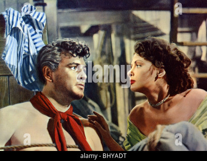 Diables de mer - 1953 film Coronado avec Yvonne de Carlo et Rock Hudson Banque D'Images