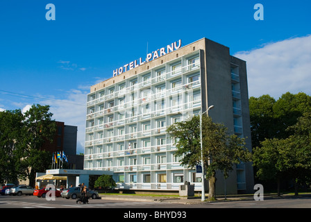 Hotel Pärnu Rüütli plats square à Pärnu Estonie Europe Banque D'Images