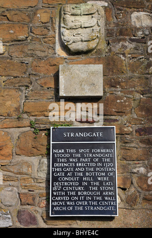 Vestiges de la Strandgate à Rye, East Sussex, Angleterre Banque D'Images