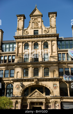 Le maïs et produire Exchange Building dans Exchange Square Manchester Banque D'Images