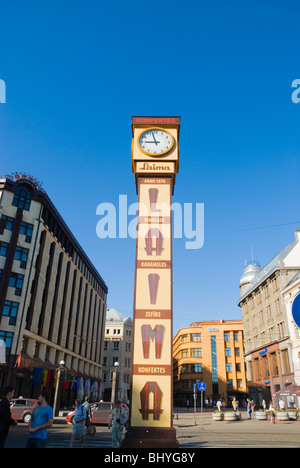 Horloge Laima Riga Lettonie Europe Banque D'Images