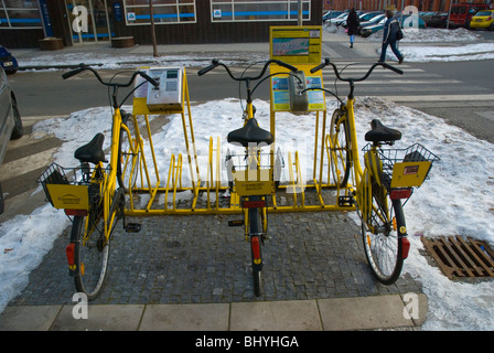 Service de location de vélos automatisé Jello Karlin de Prague République Tchèque Europe Banque D'Images